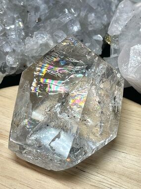 🌑Clear Quartz Freeform with Rainbow Inclusions🌑